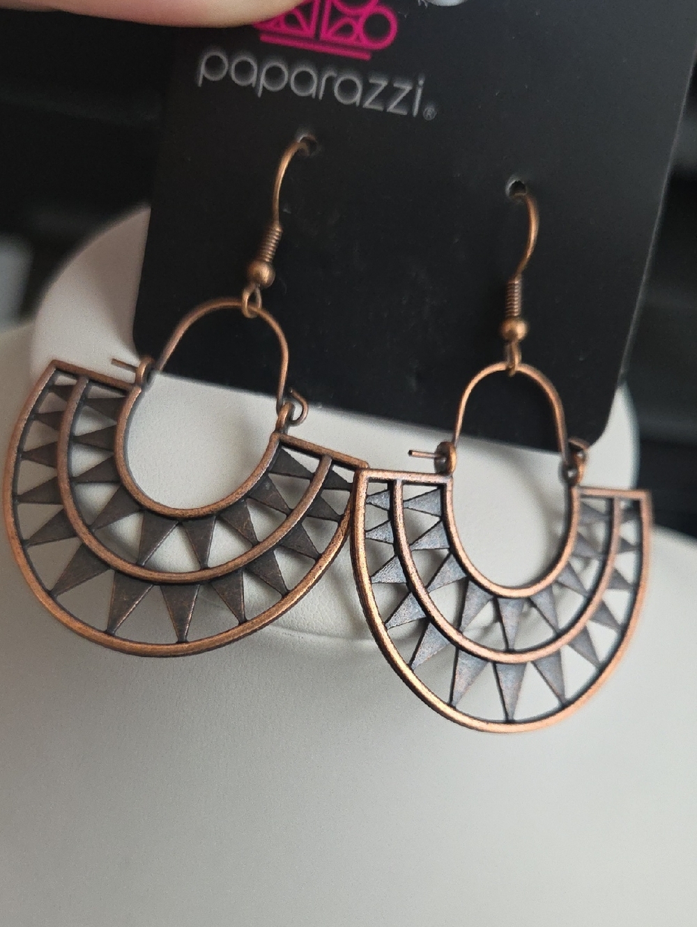 Paparazzi Solar Surge Copper Earrings NWT